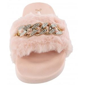 Not Rated Chainy Pink Furry Slides